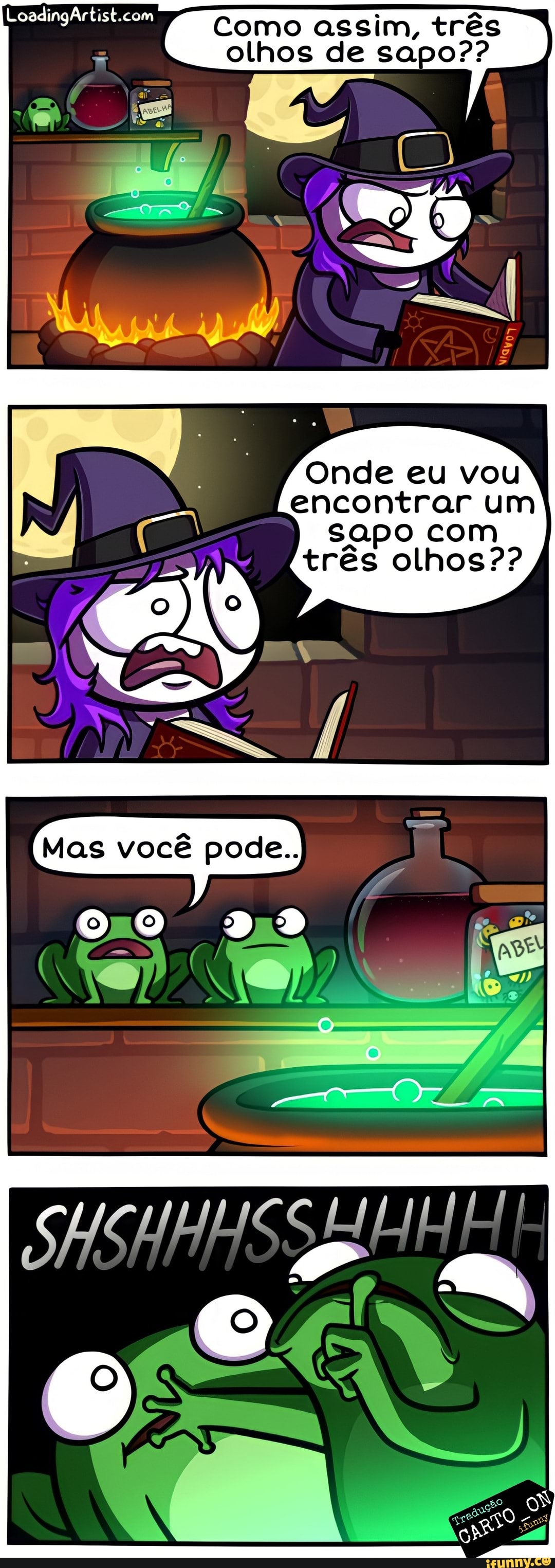 LoadingArtist cum
Como assim, três olhos de sapo??
Onde eu vou encontrar um sapo com três olhos??
Mas você pode..
Oo 29
TE