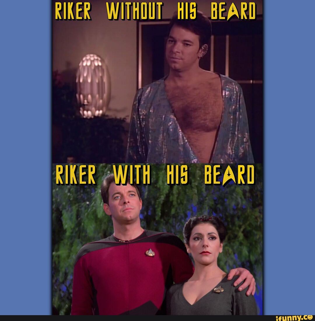 OK, yes, I know Riker is canonically pansexual, but... the joke was too ...