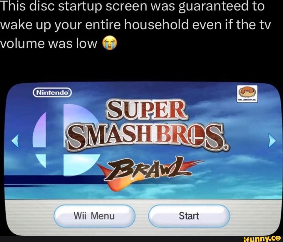 This disc startup screen was guaranteed to wake up your