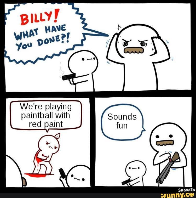 We're playing
red paint