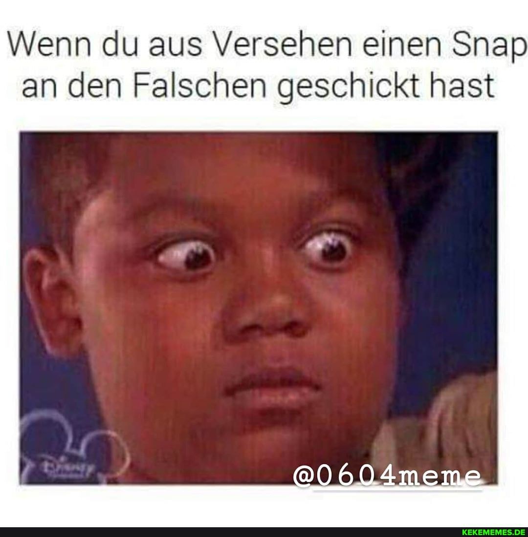 Wenn du aus Versehen einen Snap an den Falschen geschickt hast
@0604meme_I