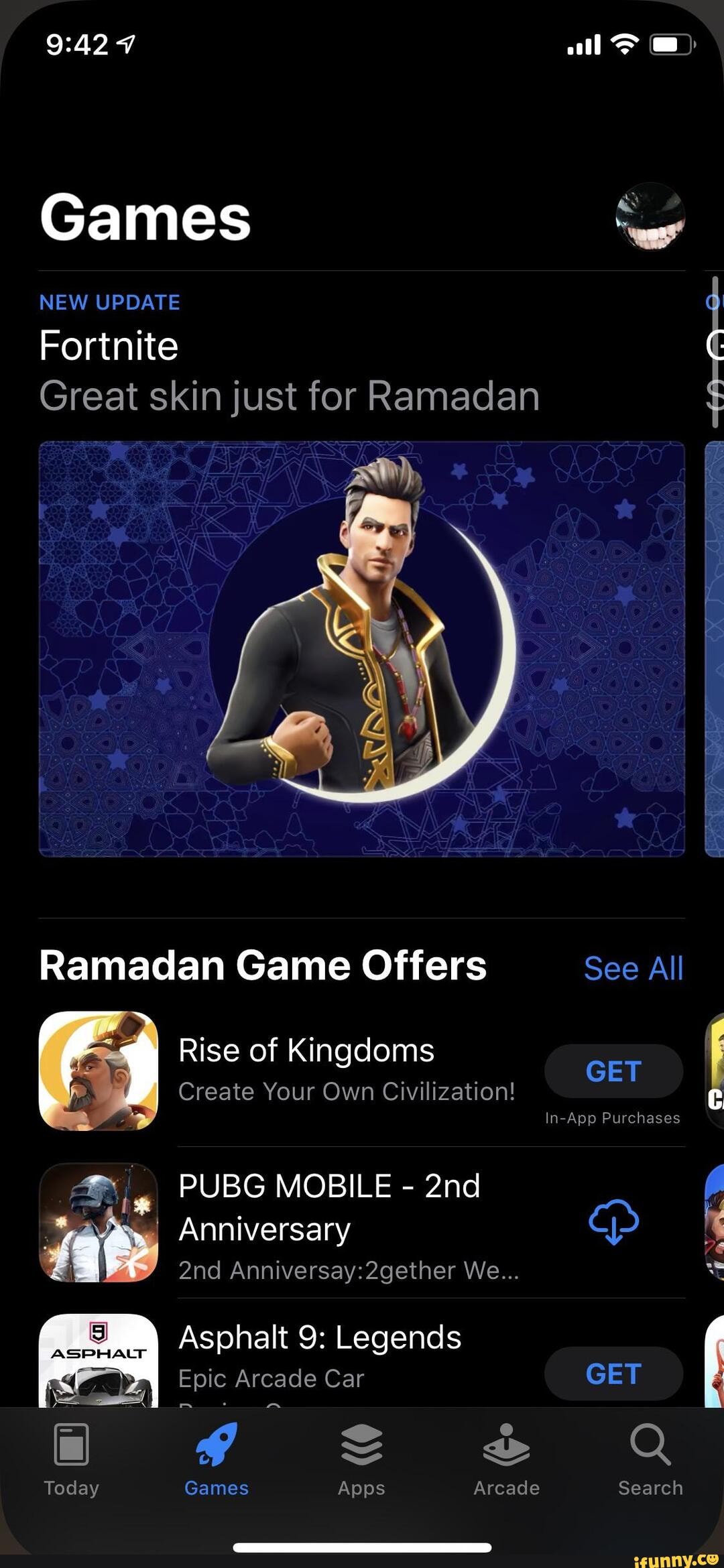 7 Games NEW UPDATE Fortnite Great skin just for Ramadan Ramadan Game ...