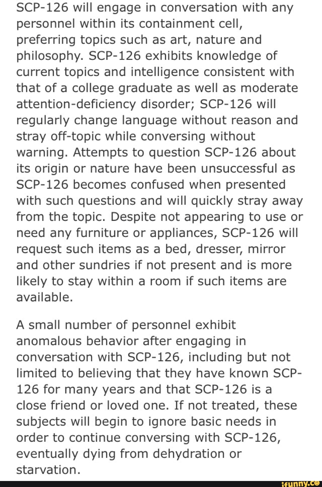 Что такое scp 126