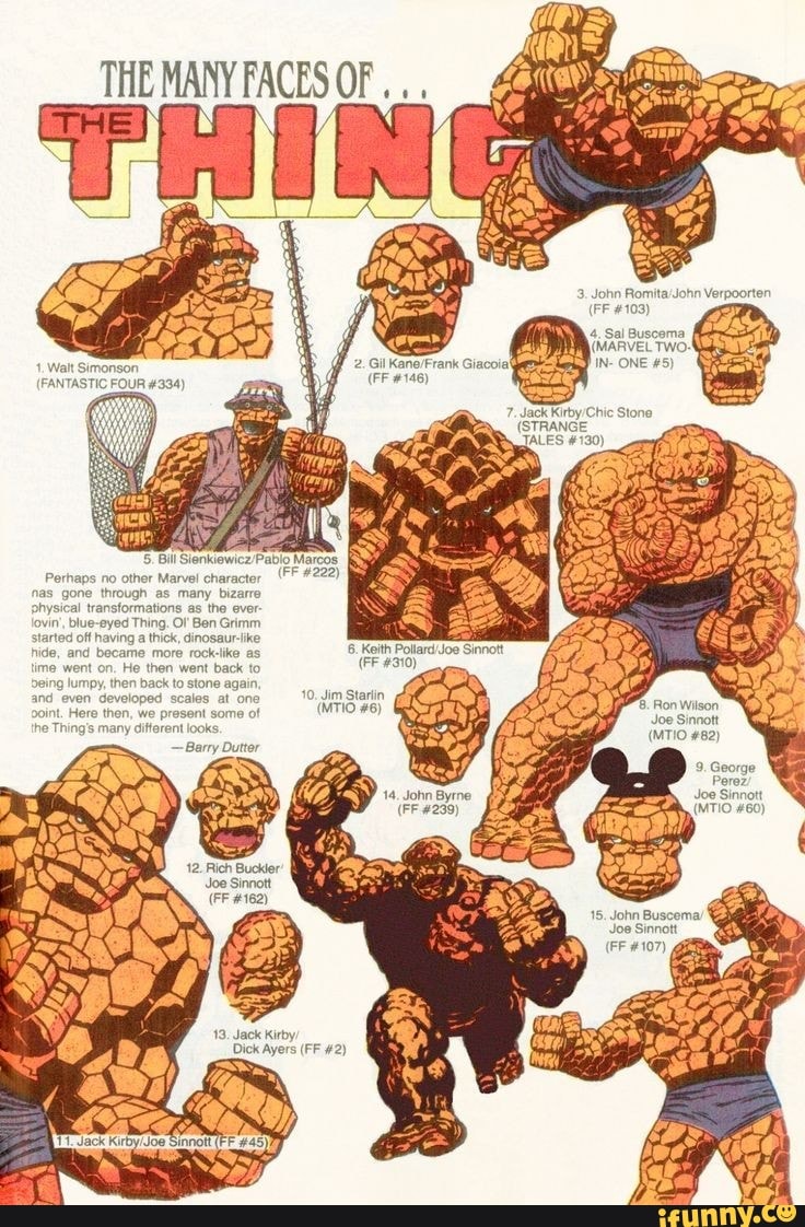 THE MANY FACES OF Walt Simonson (FANTASTIC FOUR #334) lenkiewicz Pabio ...