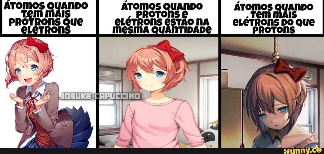 ATOMOS QUANDO ATomos QUANDO ÁTOMOS QUANDO
OnA
eLéTRons DO que
mesma QUANTIDADE PROTONS