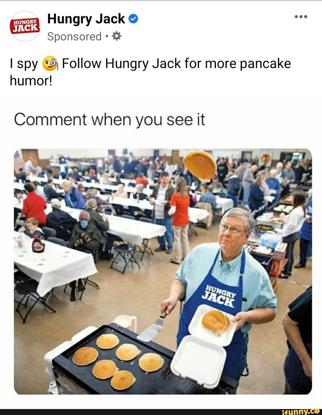 Hungry Jack Sponsored I spy Follow Hungry Jack for more pancake humor