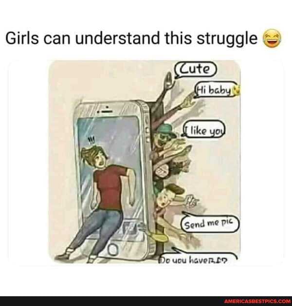 Girls can understand this struggle