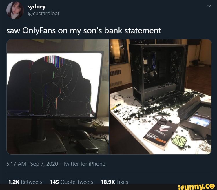 Bank onlyfans statement on 