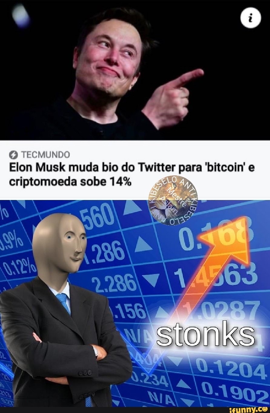 Elon Musk muda bio do Twitter para 'bitcoin' e criptomoeda sobe 14%
Ston