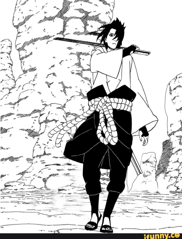 Sasuke Uchiha Manga Panels - )