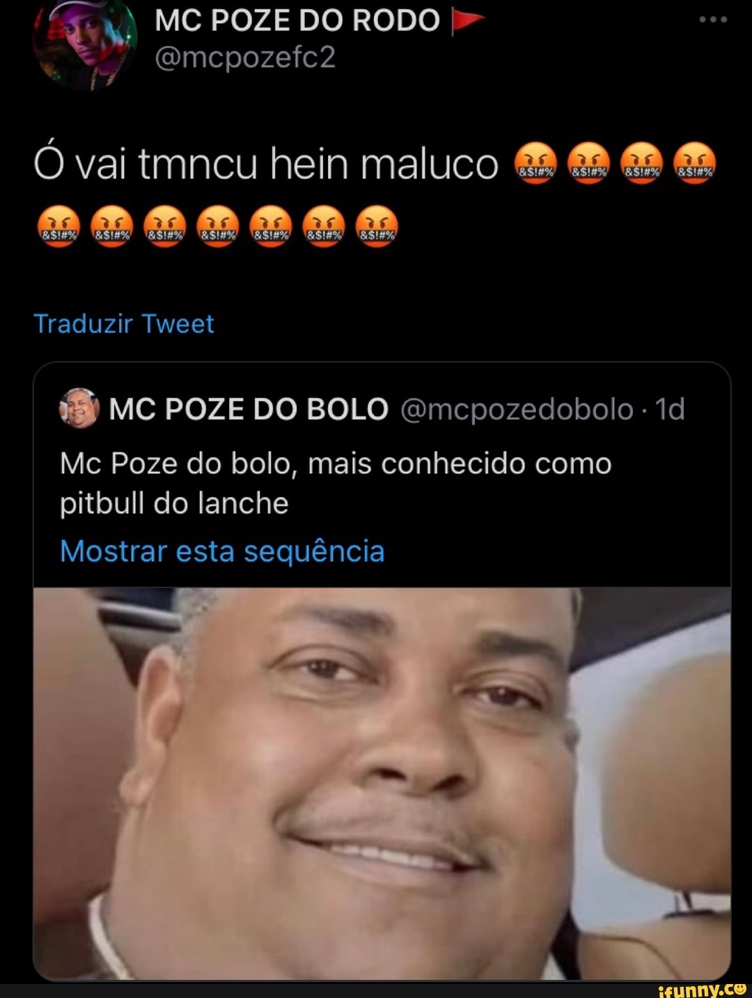 "EM MC POZE DO RODO I" (Qmcpozefc2 Vai Tmncu Hein Maluco Traduzir Tweet ...