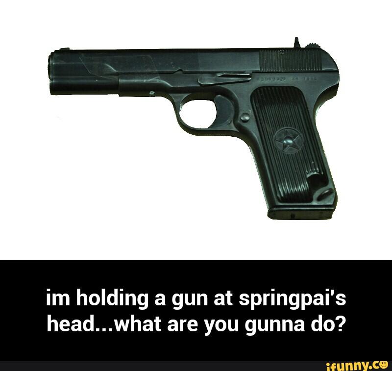 im holding a gun at springpai's
head...what are you gunna do? - im holding a gun at springpai's head...what are you gunna do?