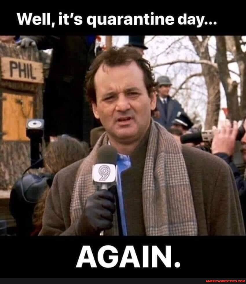 Well, it's quarantine day...
AGAIN.