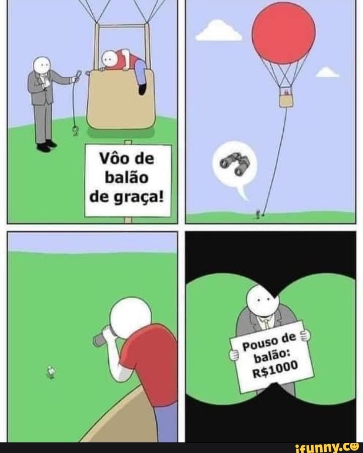Vôo de
balão de graça! I