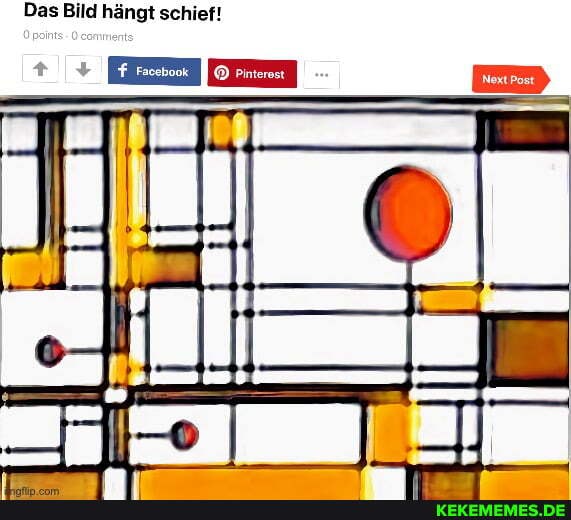 Das Bild hängt schief!