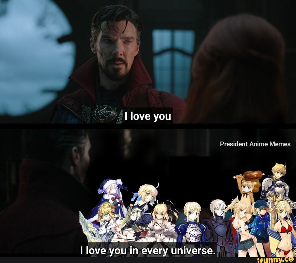 Love you President Anime Memes I love you in every universe - iFunny