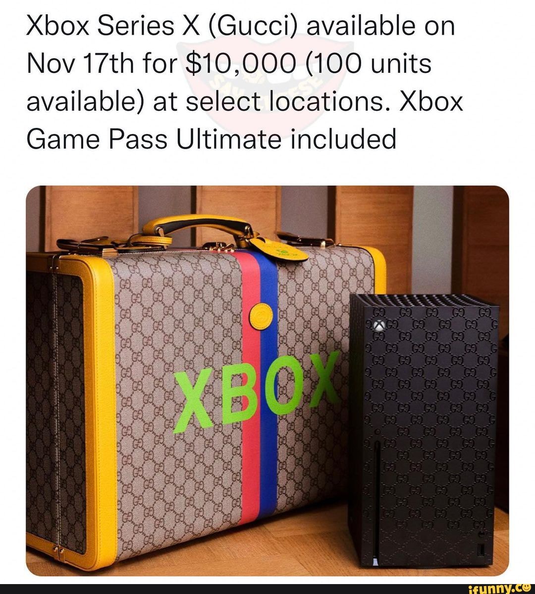 Xbox Series X (Gucci) available on Nov 17th for 10,000 (100 units