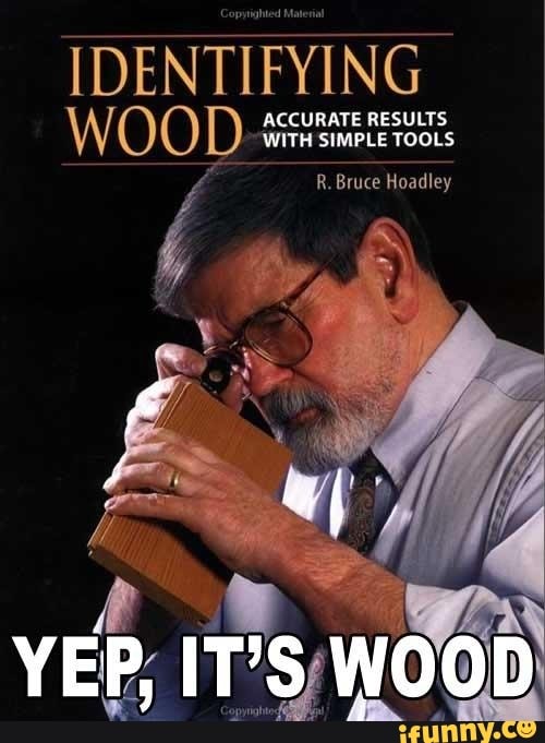 IDENTIFYING
WOOD
ACCURATE RESULTS WITH SIMPLE TOOLS R. Bruce Hoadl
YEP, IT'S WOOD