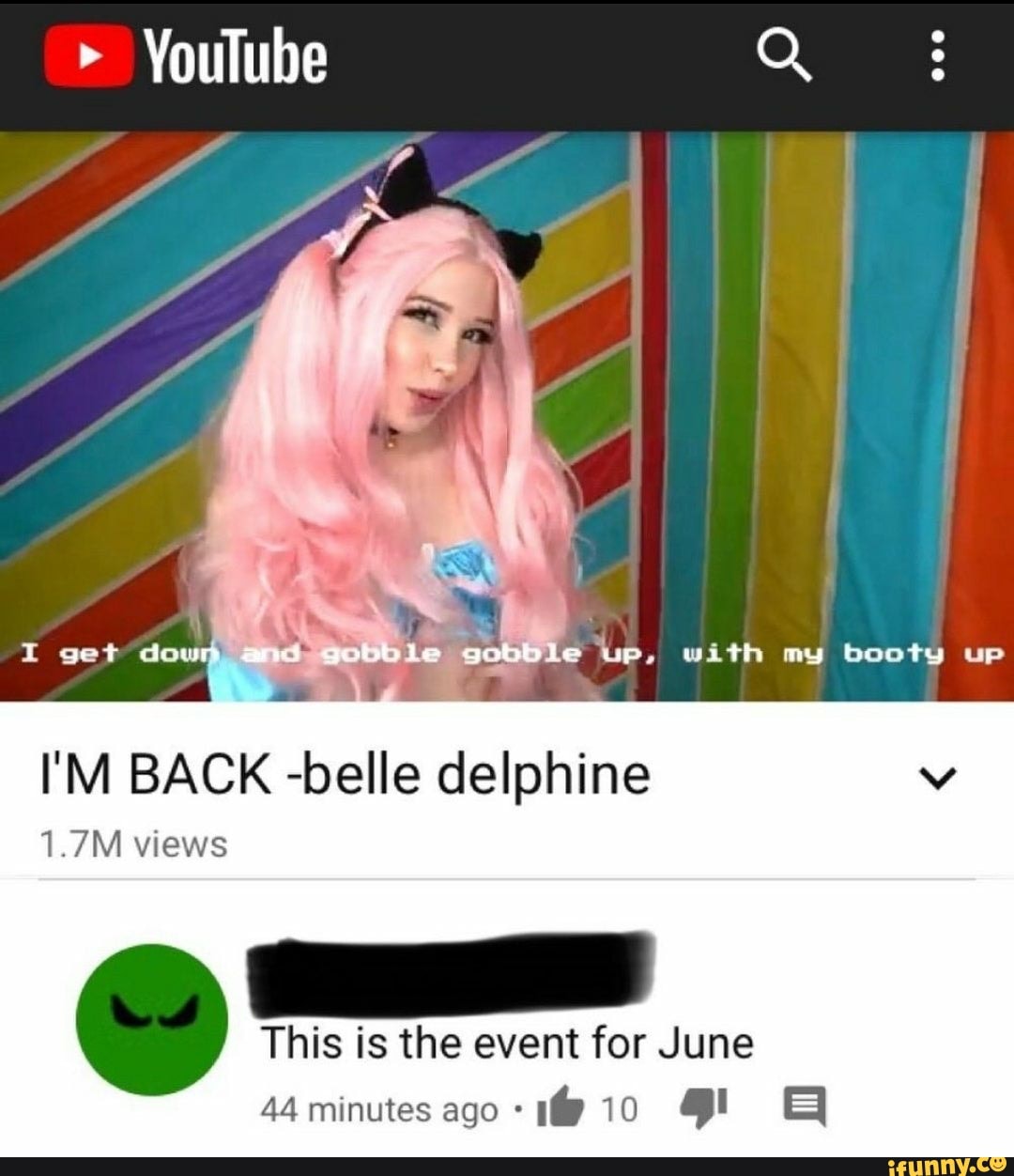 Belle delphine back