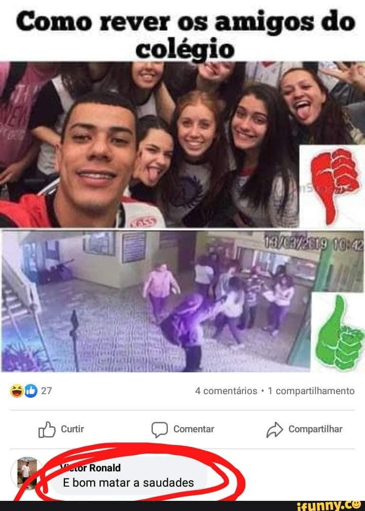 Como rever os amigos do