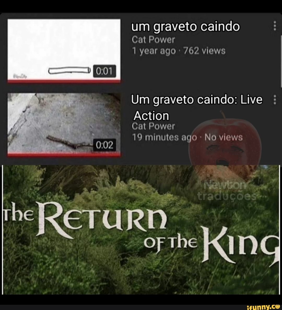um graveto caindo
Cat Power year ago 762 vlews
Um graveto caindo: Live :
Action
Cal Power
19 minutes ago No views
he RETURNO The
OF The