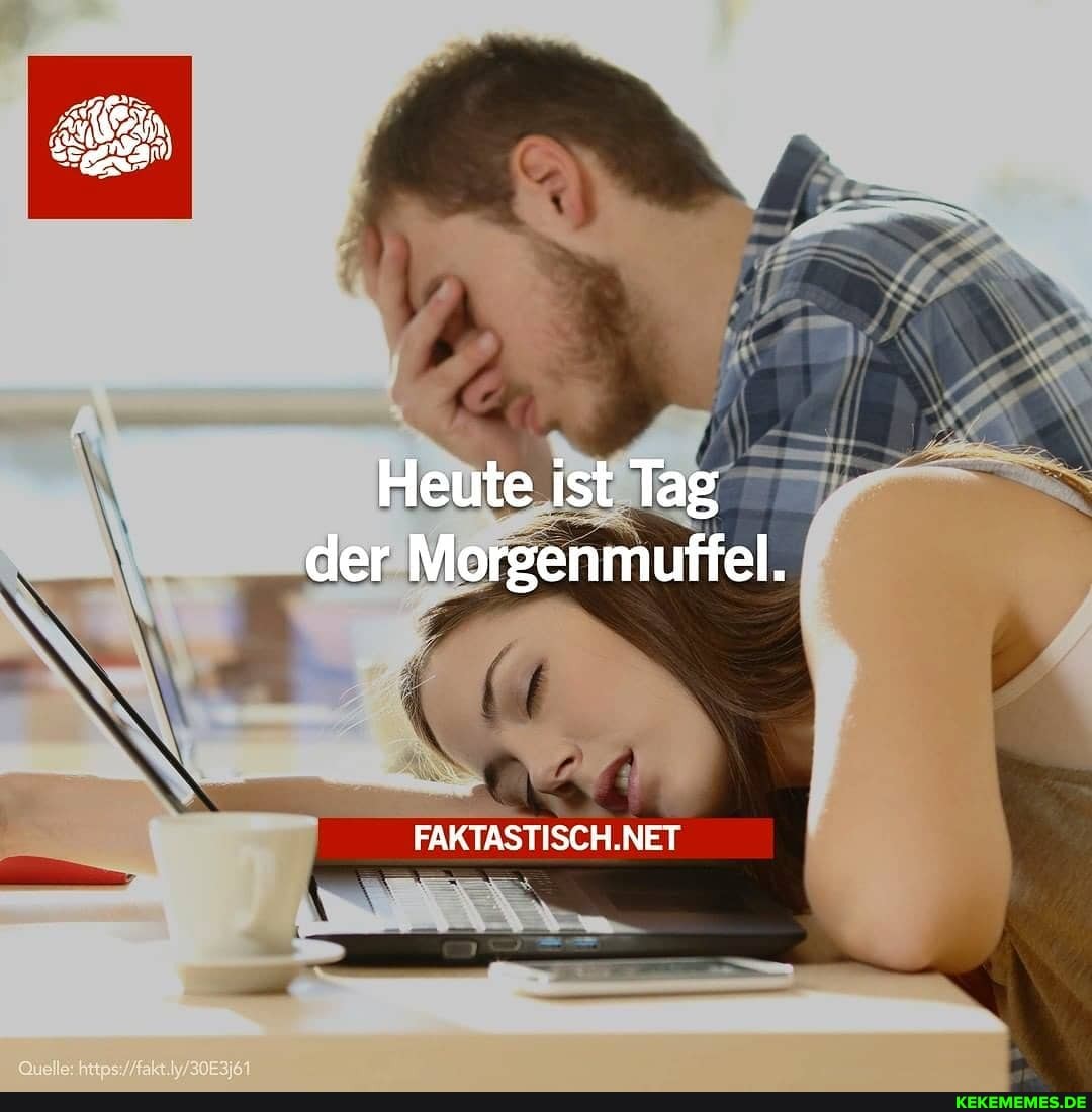 Heute ist Tag der Morgenmuffel.
FAKTASTISCH. NET
