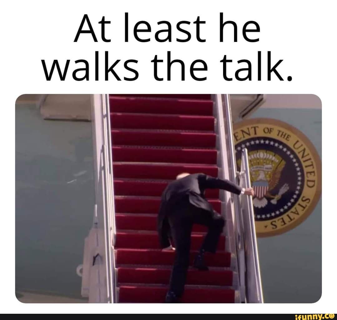 At least he walks the talk.
