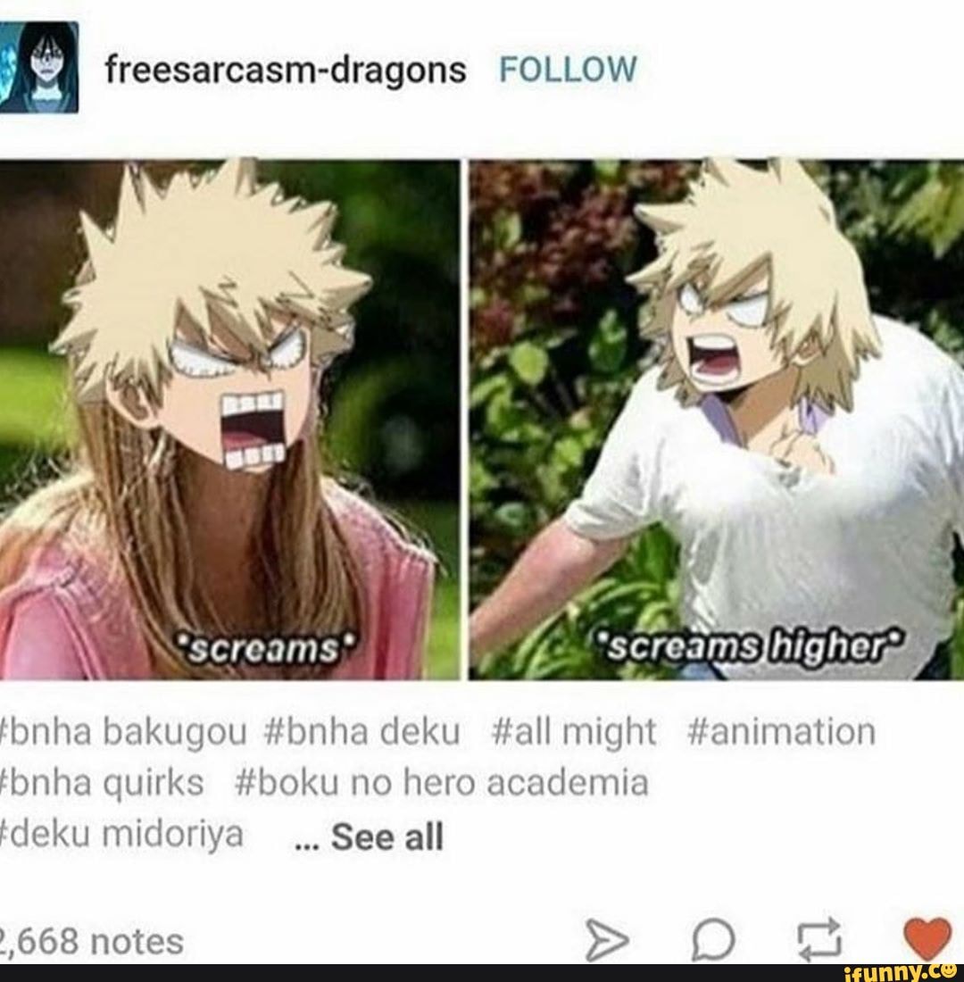 I Freesarcasm-dragons Follow \screams? Tbnha Bakugou #bnha Deku #all 