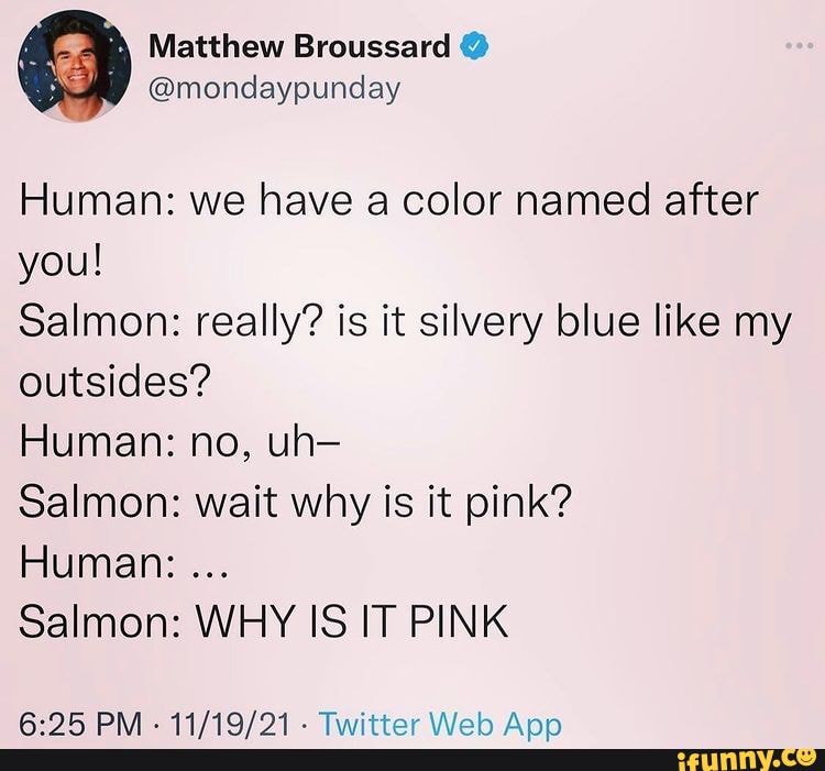 Matthew Broussard mondaypunday Human we have a color named after