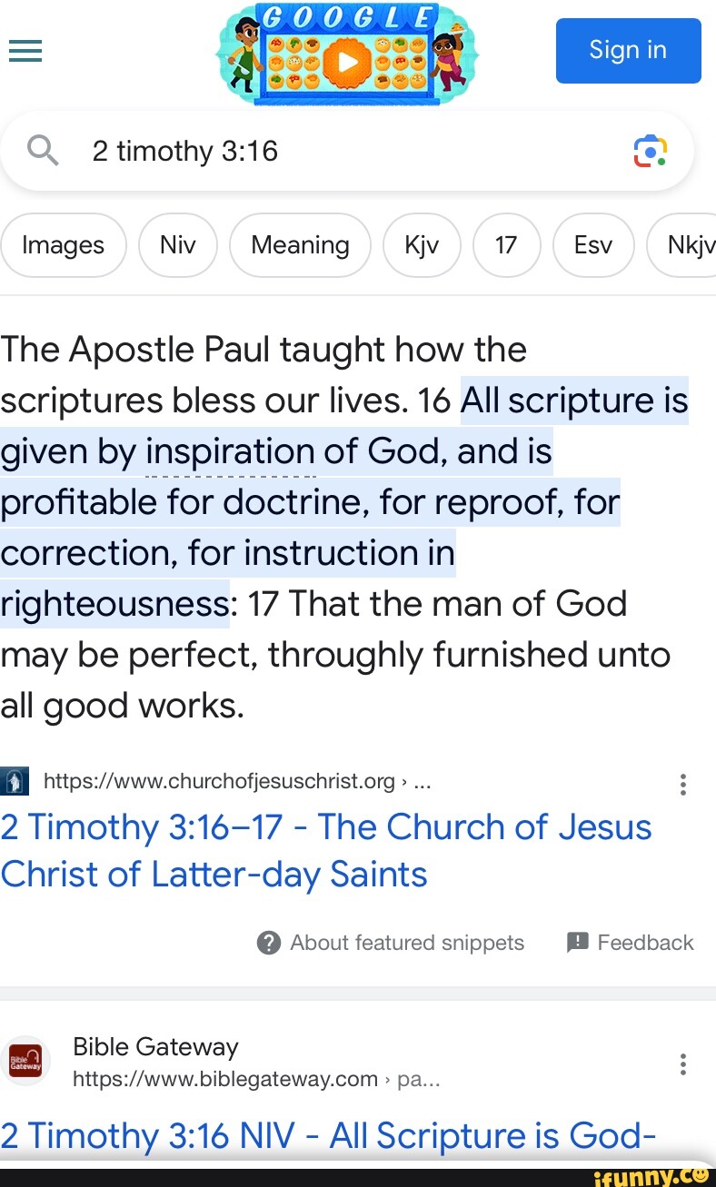 Timothy 3 16 Meaning