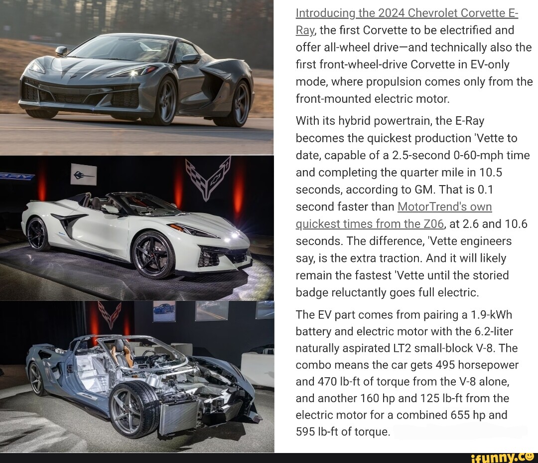 Introducing The 2024 Chevrolet Corvette E- Ray, The First Corvette To ...