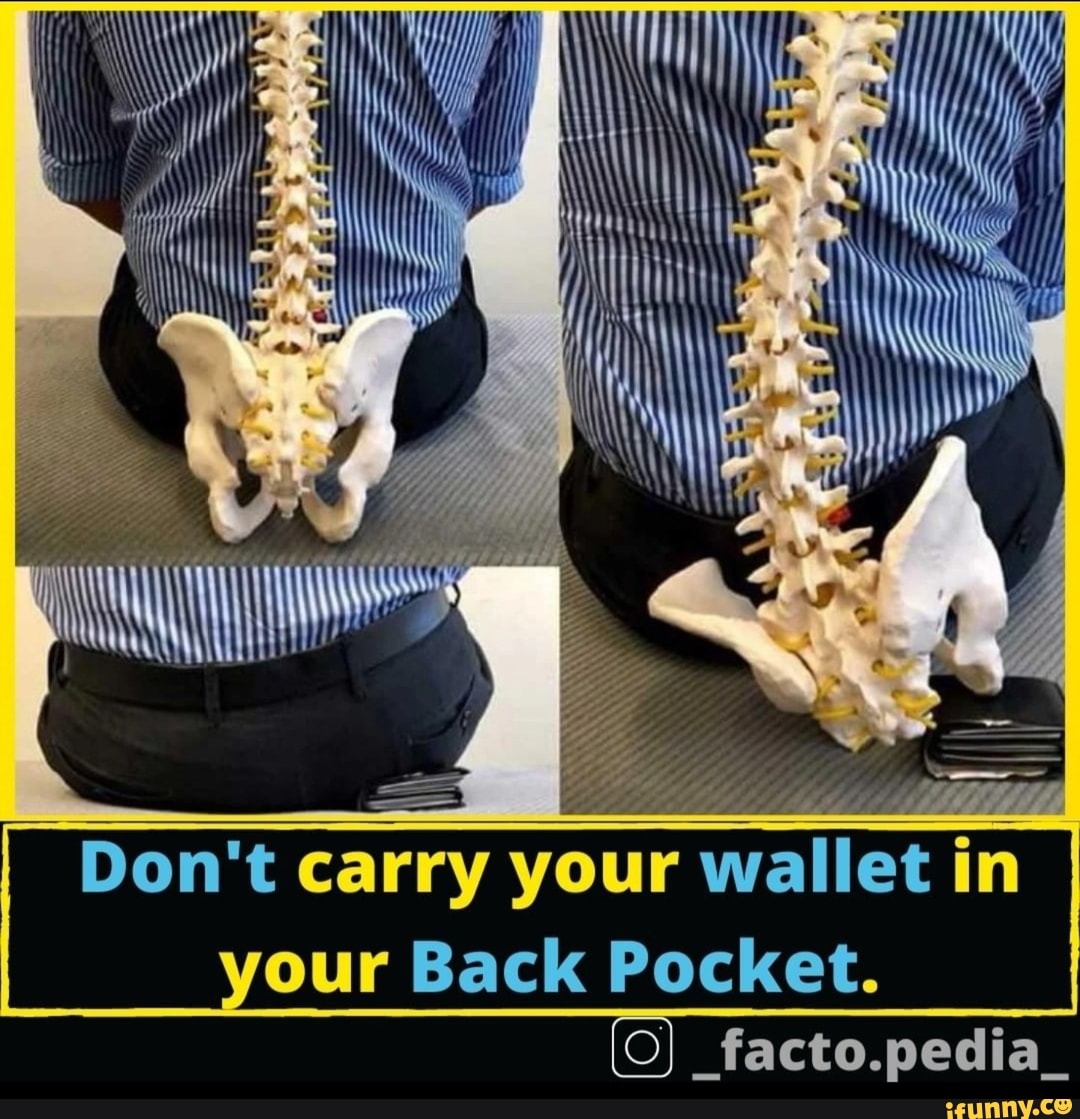 Don't carry your wallet in your Back Pocket. _facto.pedia_ iFunny
