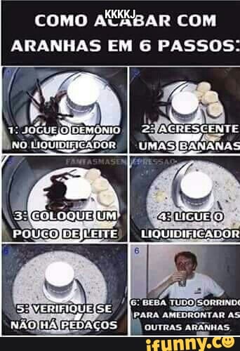 como AaMSKBAR COM
ARANHAS EM 6 PASSOS: