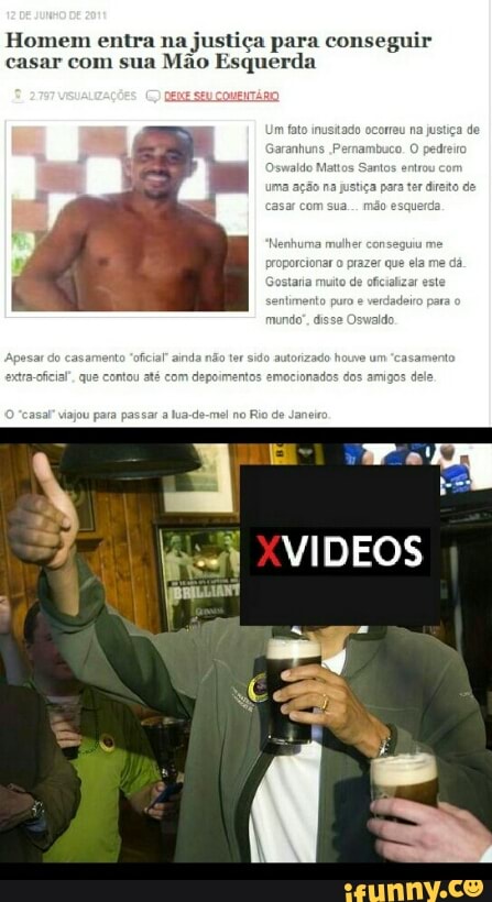 Homem entra na jus! para conseguir
casar com sua Mão Esquerda