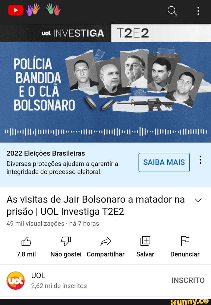 INVESTIGA POLÍCIA BANDIDA BOLSONARO 2022 Eleições Brasileiras Diversas ...