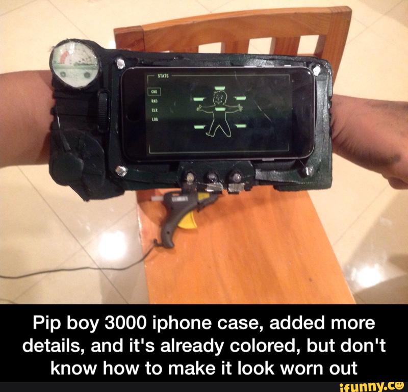 Pip boy 3000 iphone case, added more
details, and it's already colored, but don't
know how to make it look worn out - Pip boy 3000 iphone case, added more details, and it's already colored, but don't know how to make it look worn out