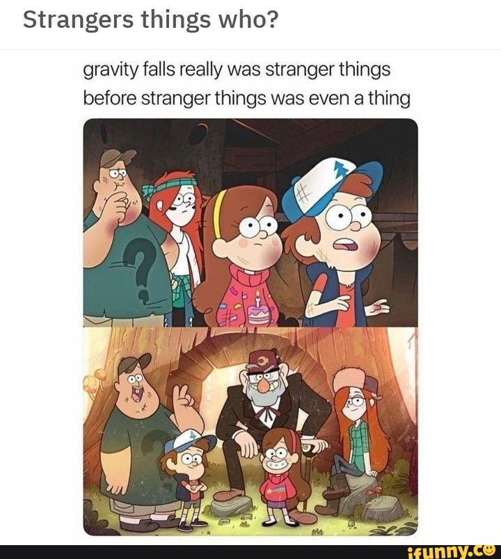 gravity falls x stranger things