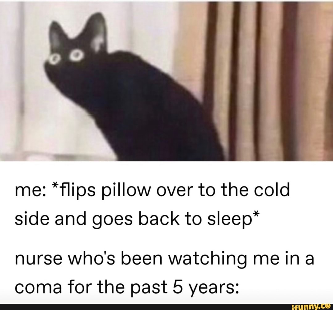 Uni Me ﬂips Pillow Over To The Cold Side And Goes Back To
