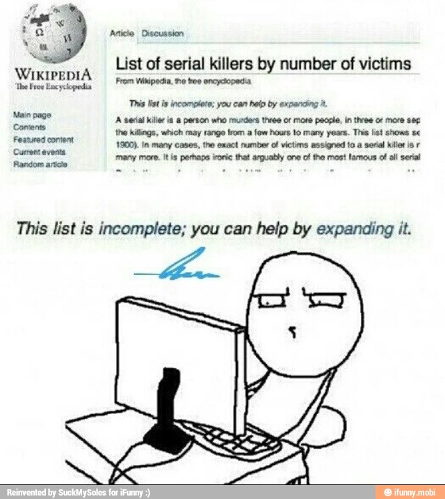 List Of Serial Killers By Number Of Victims Wikipedia From