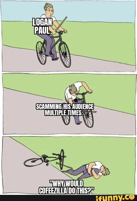 SCAMMING HIS RUDIENCE MULTIPLE TiMES. "WHY WOULD COFEEZILLA DO THIS?"
