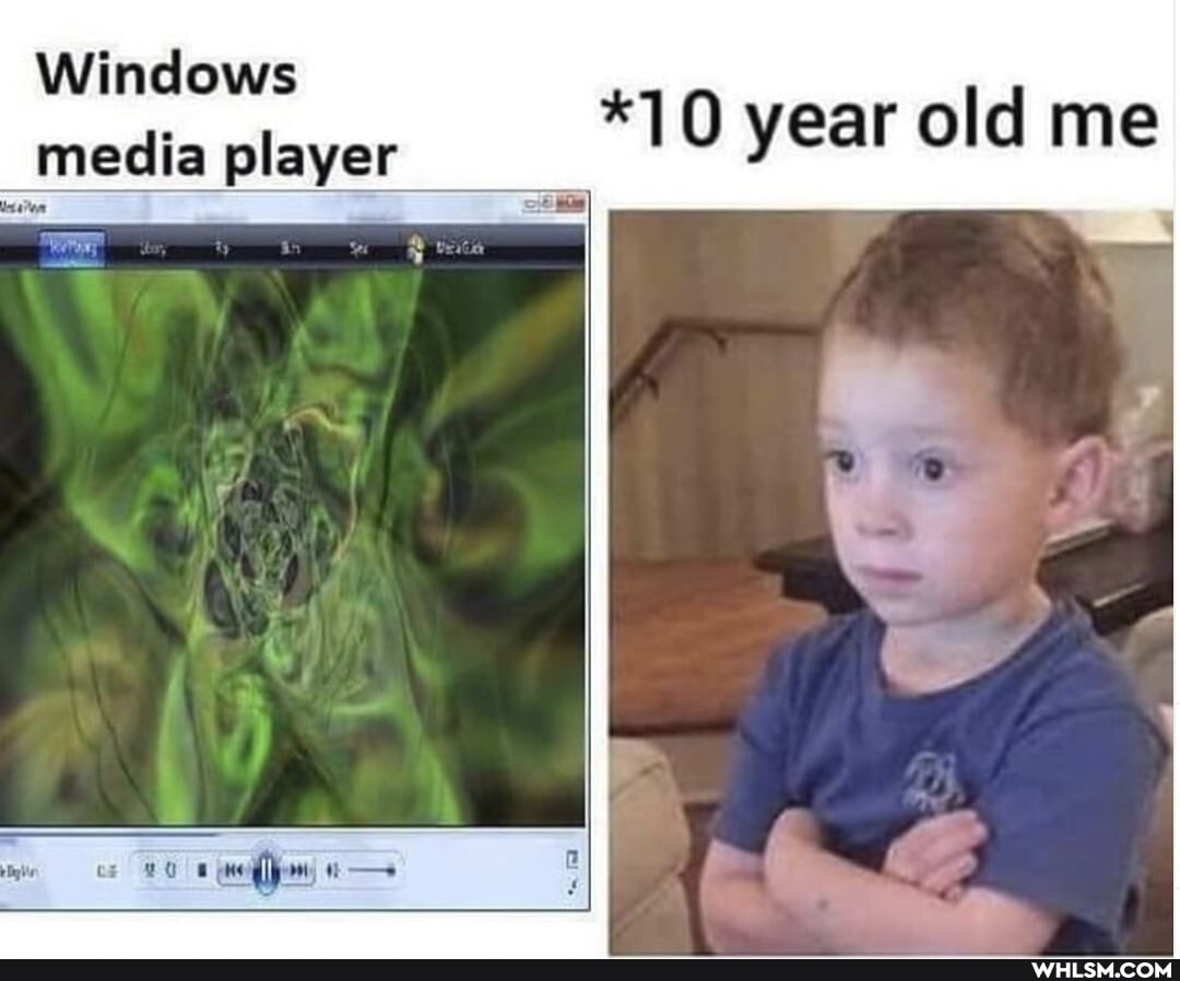 Windows media player
*10 year old me
