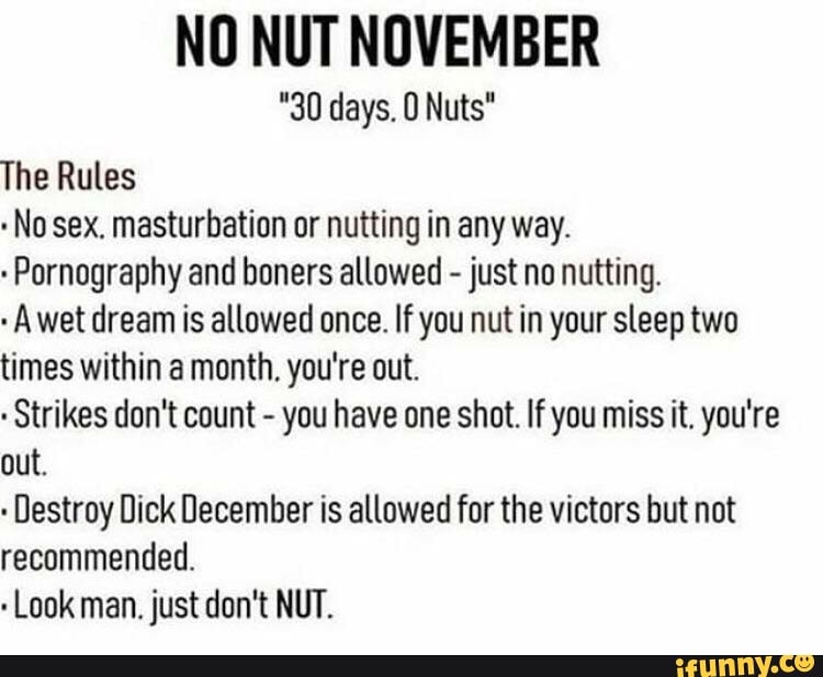 Nutting After No Nut November