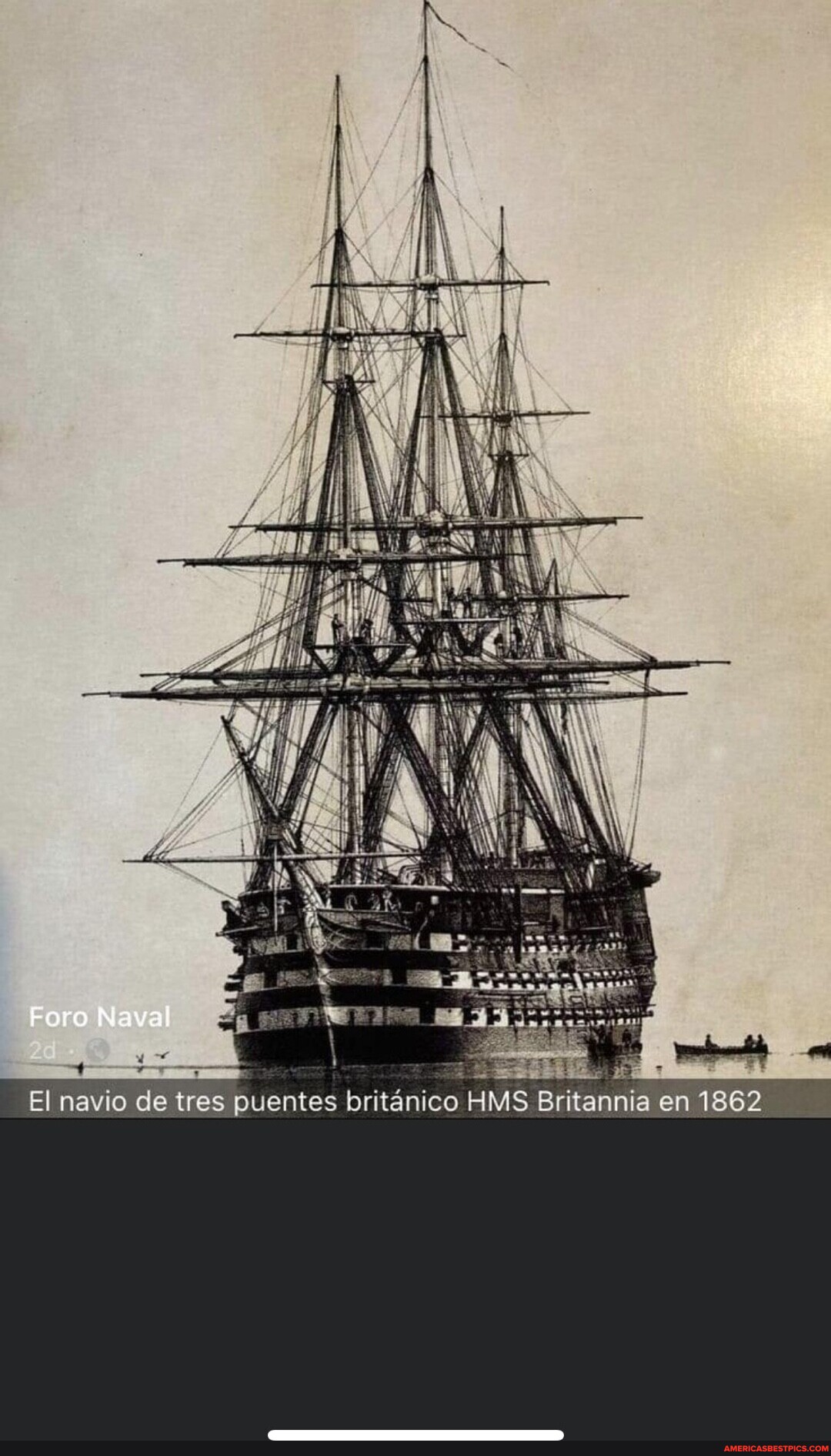 Foro Naval El navio de tres puentes britênico H Britannia MS co en 1862 ...