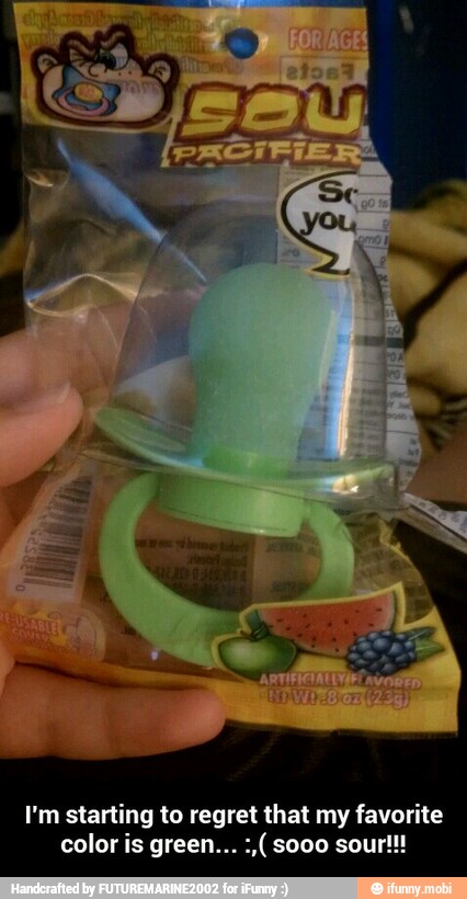I'm starting to regret that my favorite color is green... :,( sooo sour!!!
