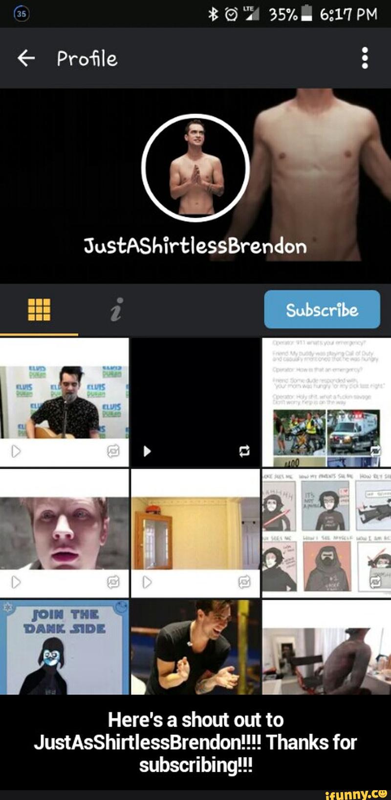 Here's a shout out to
JustAsShinIessBrendon!!!! Thanks for
subscribing!!! - Here's a shout out to JustAsShirtlessBrendon!!!! Thanks for subscribing!!!