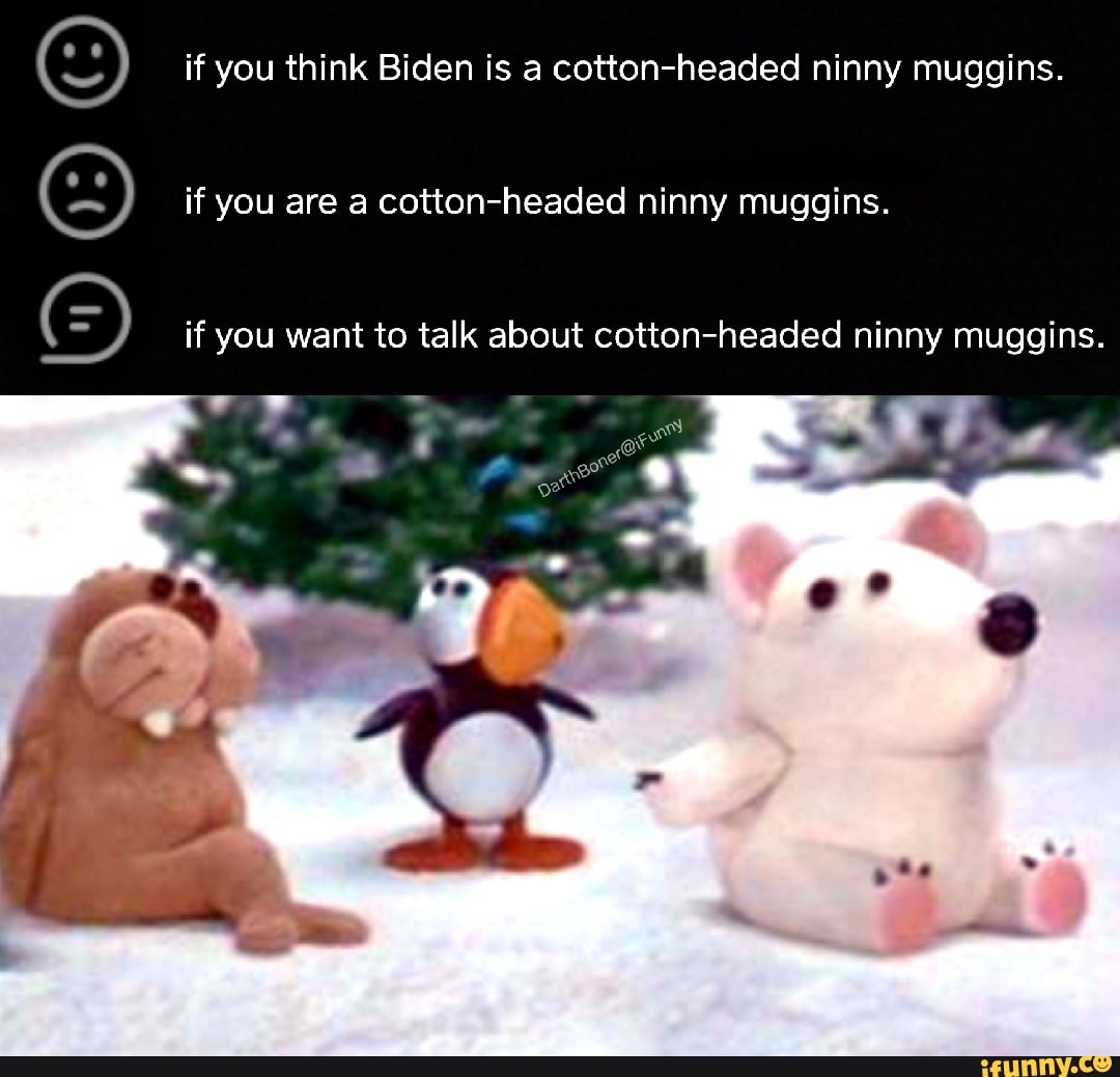 If you think Biden is a cottonheaded ninny muggins. if you are a