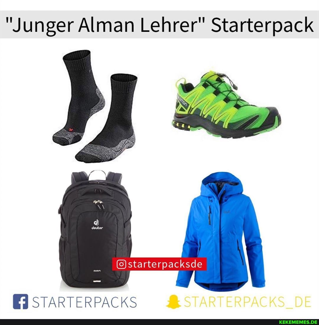 "Junger Alman Lehrer" Starterpack
STARTERPACKS