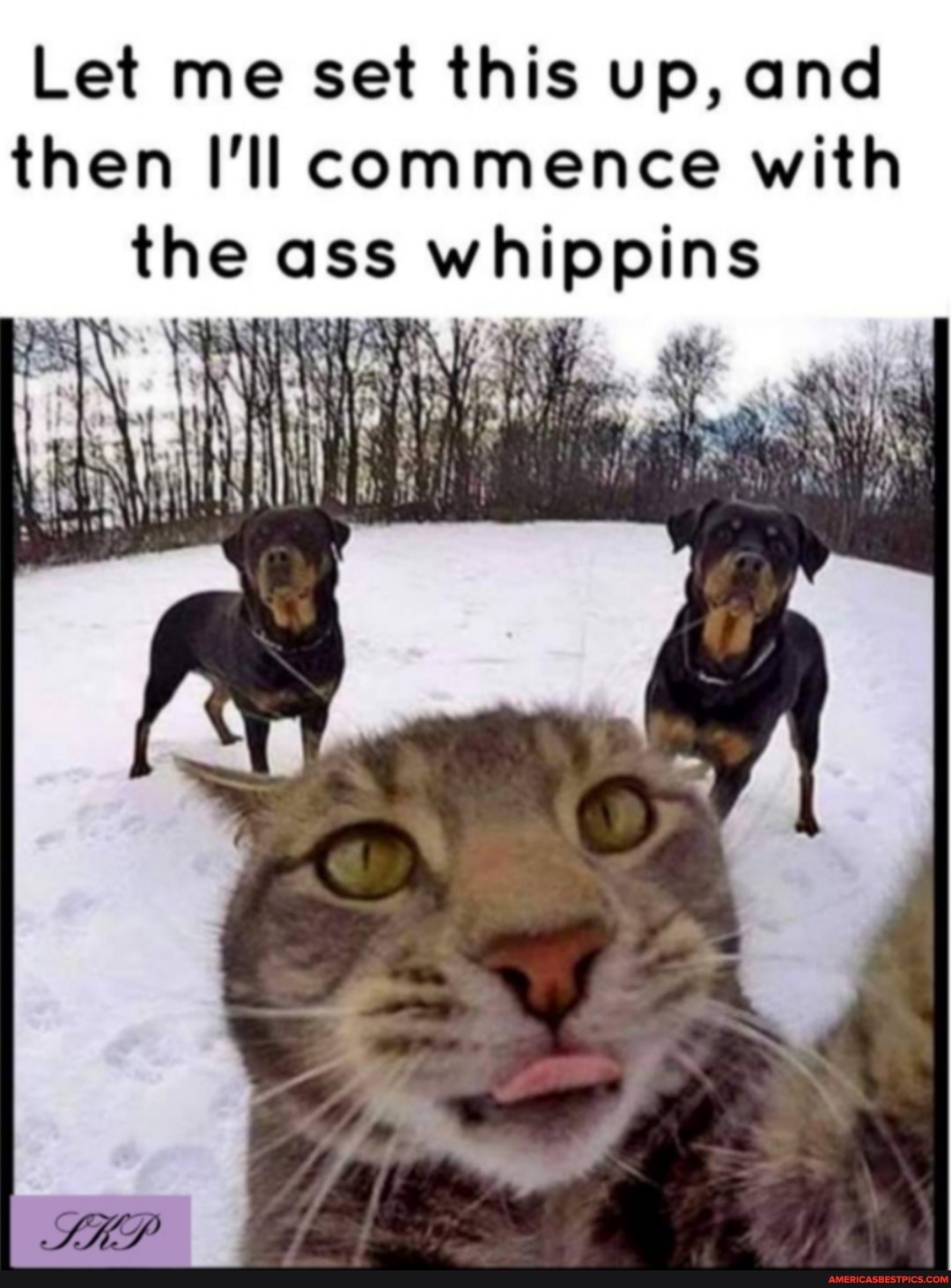 Let me set this up, and then ll commence with the ass whippins
it