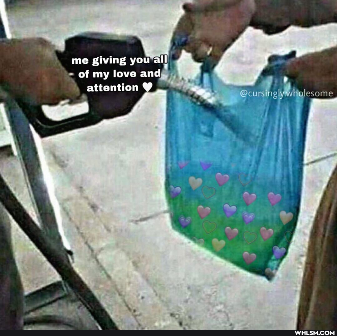 me giving you all of my love and attention