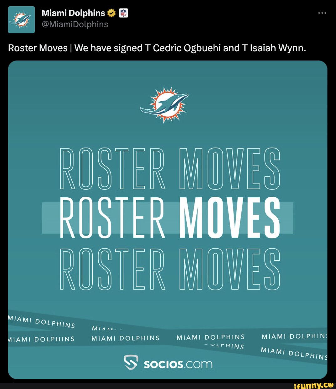 Miami Dolphins on Twitter: ROSTER MOVES